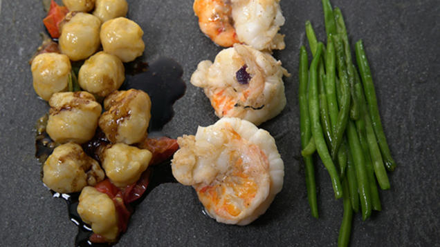 Das perfekte Dinner Rezepte - Riesengarnelen mit selbstgemachten Gnocchis