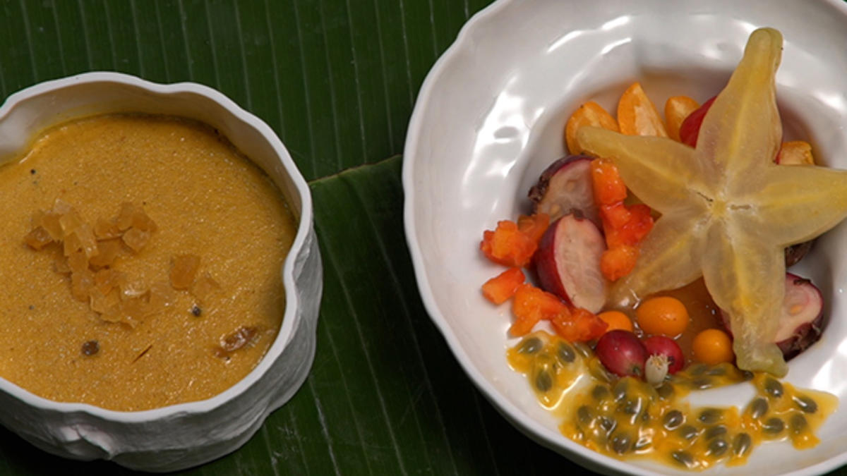 Das perfekte Dinner Rezepte - Dessert-Teller (Tropische Früchte in ... Das perfekte Dinner Rezepte - Dessert-Teller (Tropische Früchte in ...