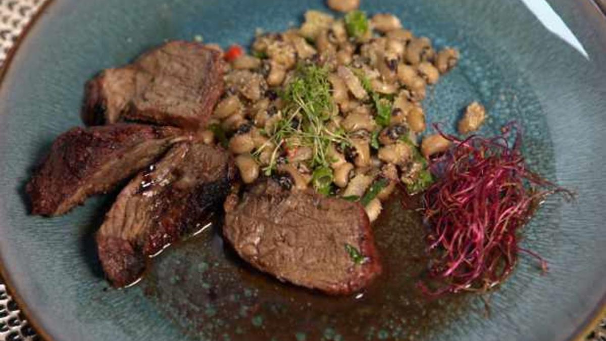 Das perfekte Dinner Rezepte - Rinderfilet mit Bohnen und Wein-Kaffeesauce