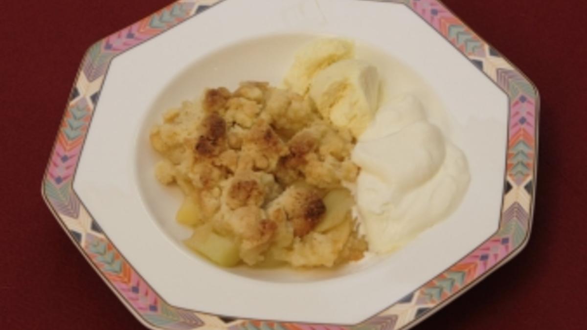 Das perfekte Promi Dinner Rezepte - Finale - Apple Crumble mit ... Das perfekte Promi Dinner Rezepte - Finale - Apple Crumble mit ...