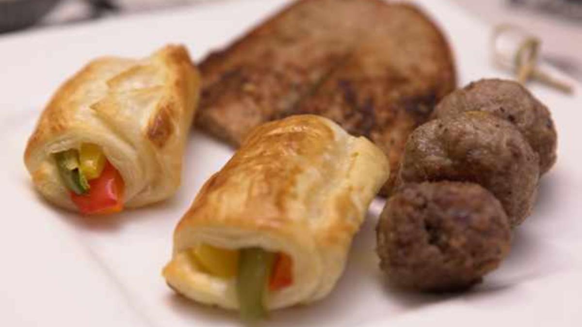 Das perfekte Dinner Rezepte - Röstbrot mit Orangenhackbällchen und ...