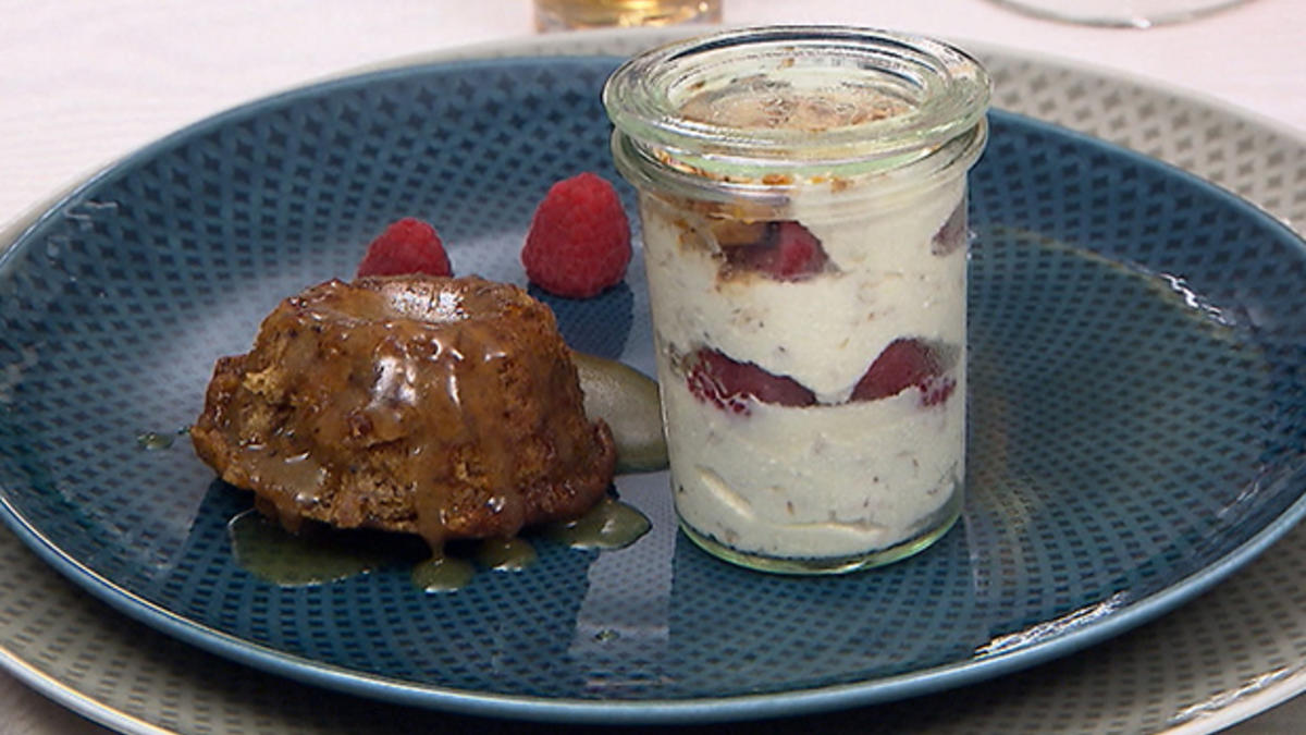 Das perfekte Dinner Rezepte - Sticky Toffee Pudding mit Karamell Toffee ...