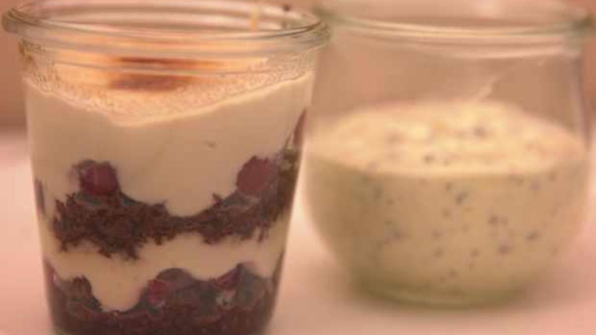 Das perfekte Dinner Rezepte - Flambierte Quarkspeise und Herrencreme
