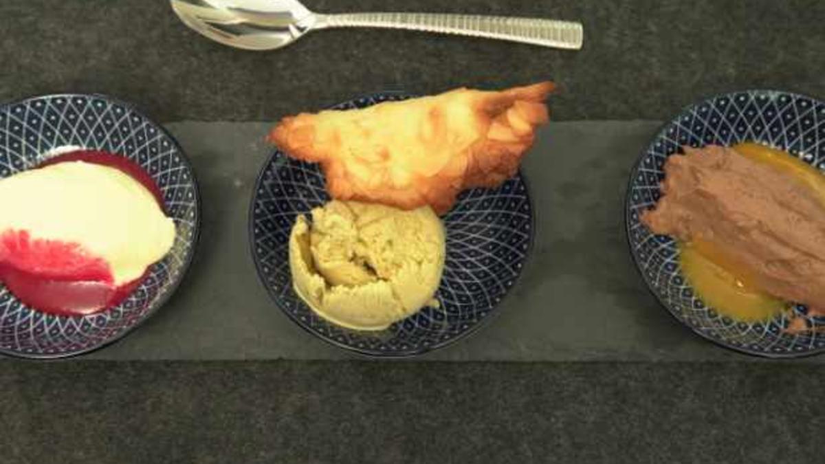 Das perfekte Dinner Rezepte - Weißes und dunkles Schokomousse mit ...