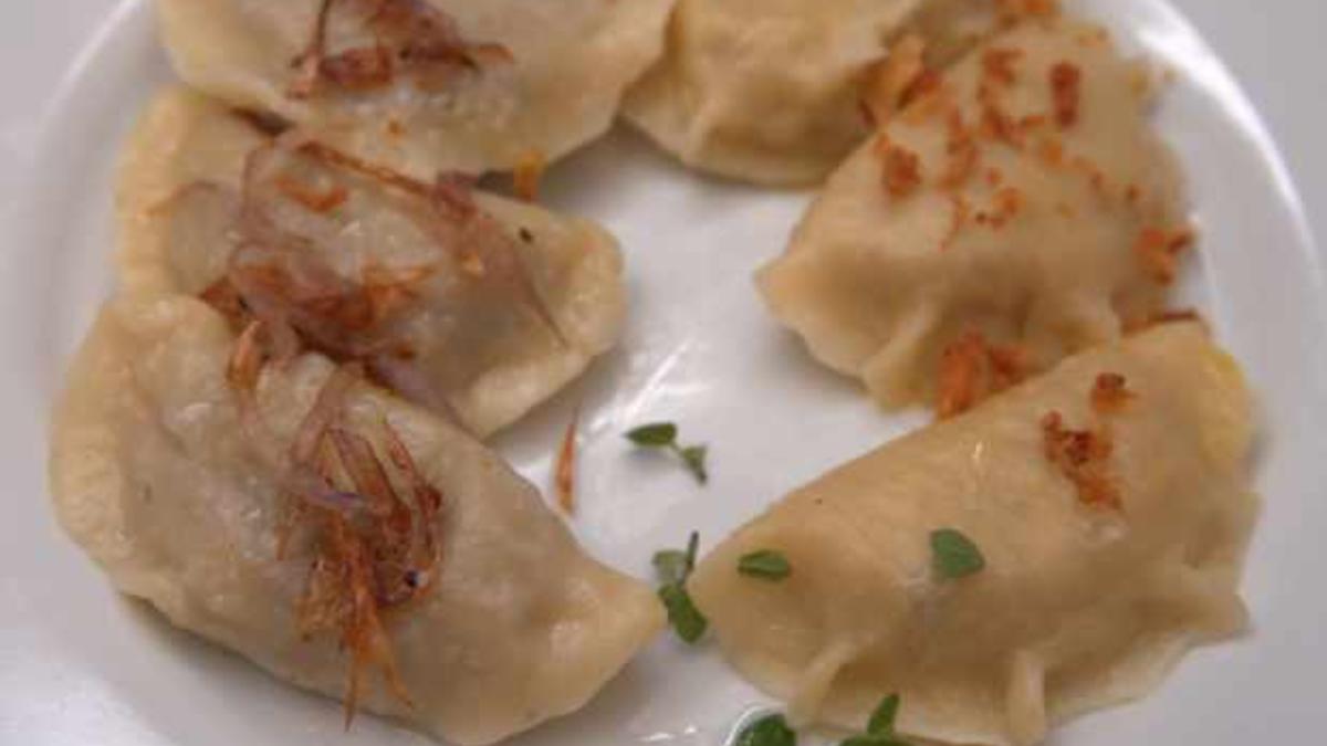 Das perfekte Dinner Rezepte - Teigtaschen mit Kartoffel-Quark und Pilz ...