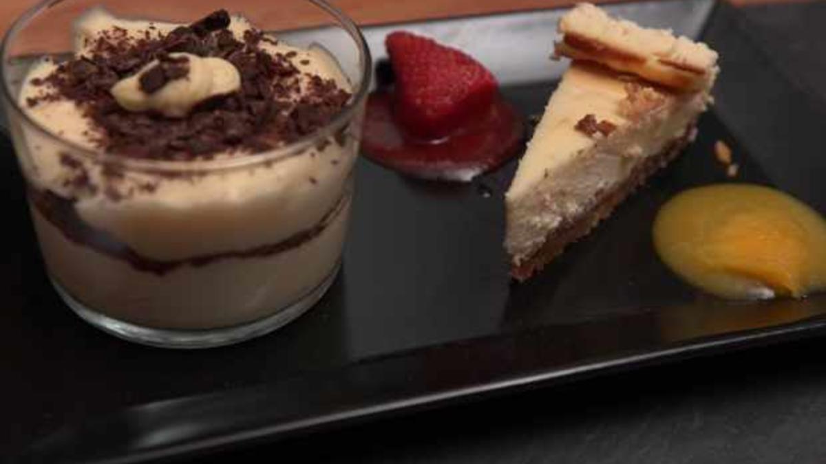 Das perfekte Dinner Rezepte - Herrencreme mit Cheesecake und Fruchtspiegel