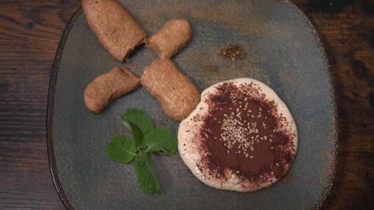 Das perfekte Dinner Rezepte - Mascarponecreme mit Löffelbiskuit