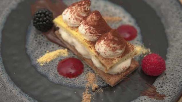 Das perfekte Dinner Rezepte - Tiramisu mit Himbeersoße