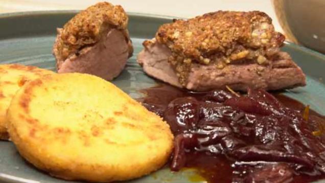 Das perfekte Dinner Rezepte - Schweinelende mit Rotweinschalotten und ...