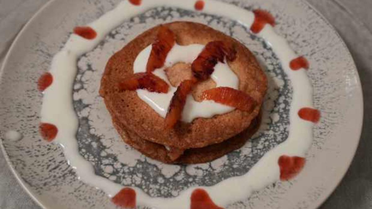 Das perfekte Dinner Rezepte - Mandelknusper mit Joghurtcreme und Früchten