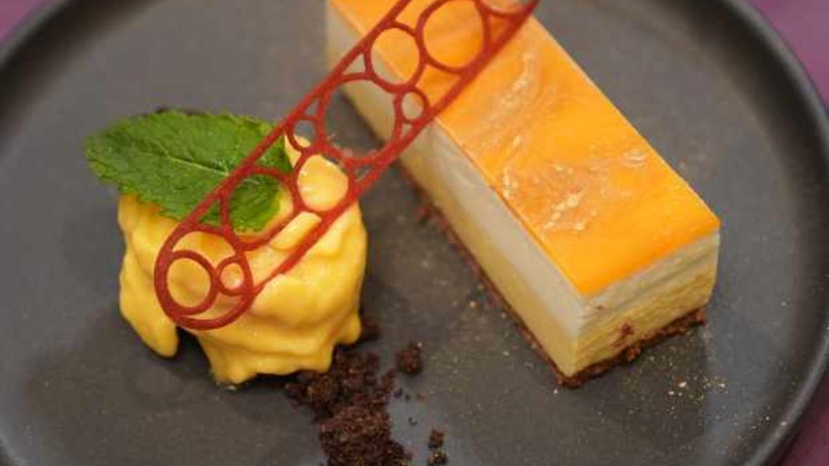 Das perfekte Dinner Rezepte - Passionsfruchtküchlein mit Mangosorbet