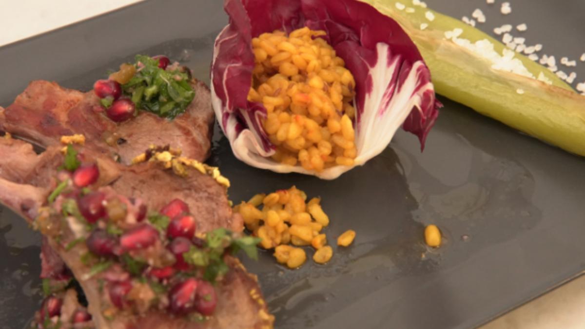 Das perfekte Dinner Rezepte Lamm mit GranatapfelChimichurri