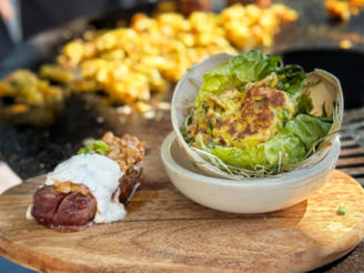 In Hanf geräuchertes Straußenfilet mit Duxelles (Smudo, Michi Beck)