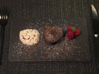 Schokoherz mit Joghurt-Mousse
