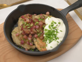 Piroggen mit Kartoffel-Käse Füllung