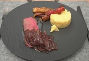 Rind Rüben Rotwein