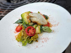 Gefüllte Calamari mit gegrilltem Salat (Lorenz Büffel)
