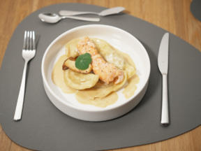 Pirgoggen in Weißweinsoße