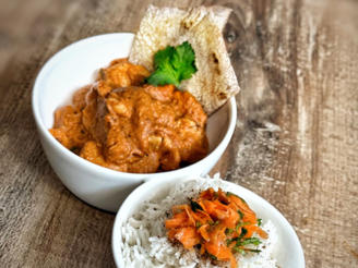Butter Chicken mit Reis und Roti (Franjo und Diego Pooth)