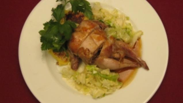 Das perfekte Dinner Rezepte - Wachtel im Schweinenetz mit ...