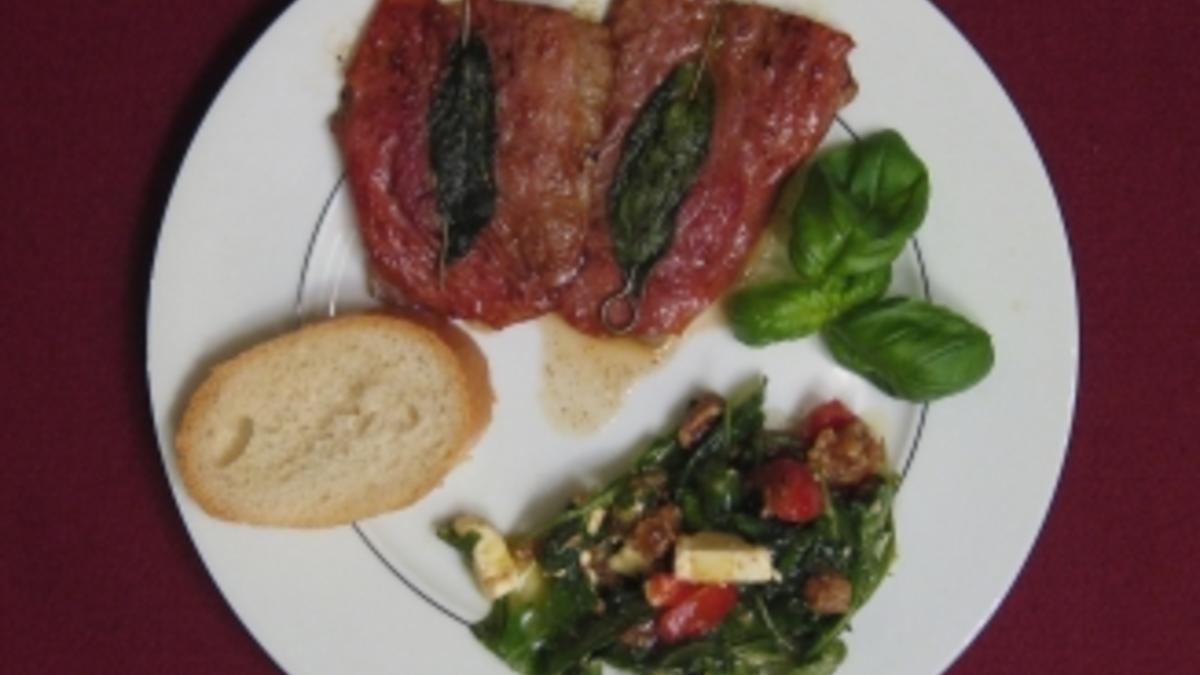 Das perfekte Dinner Rezepte - Saltimbocca mit Feigensalat