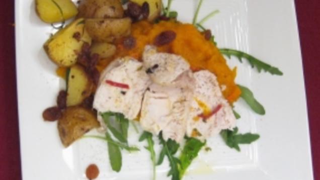 Das perfekte Dinner Rezepte - Hähnchenbrust mit Kürbis und Chili an ...