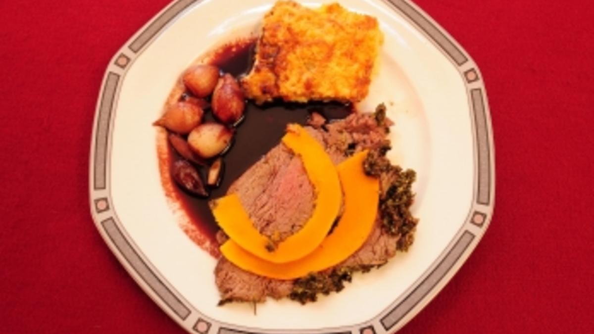Das perfekte Promi Dinner Rezepte - Rinderfilet mit Kräuterkruste und ...