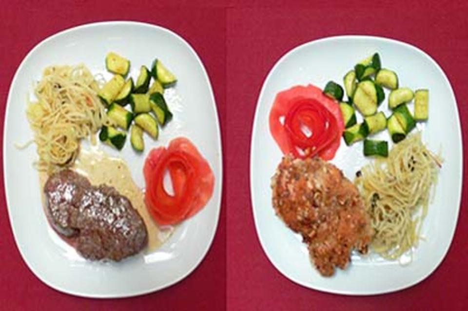 Das perfekte Dinner Rezepte - Pfeffersteaks und Hähnchenfilets mit ...