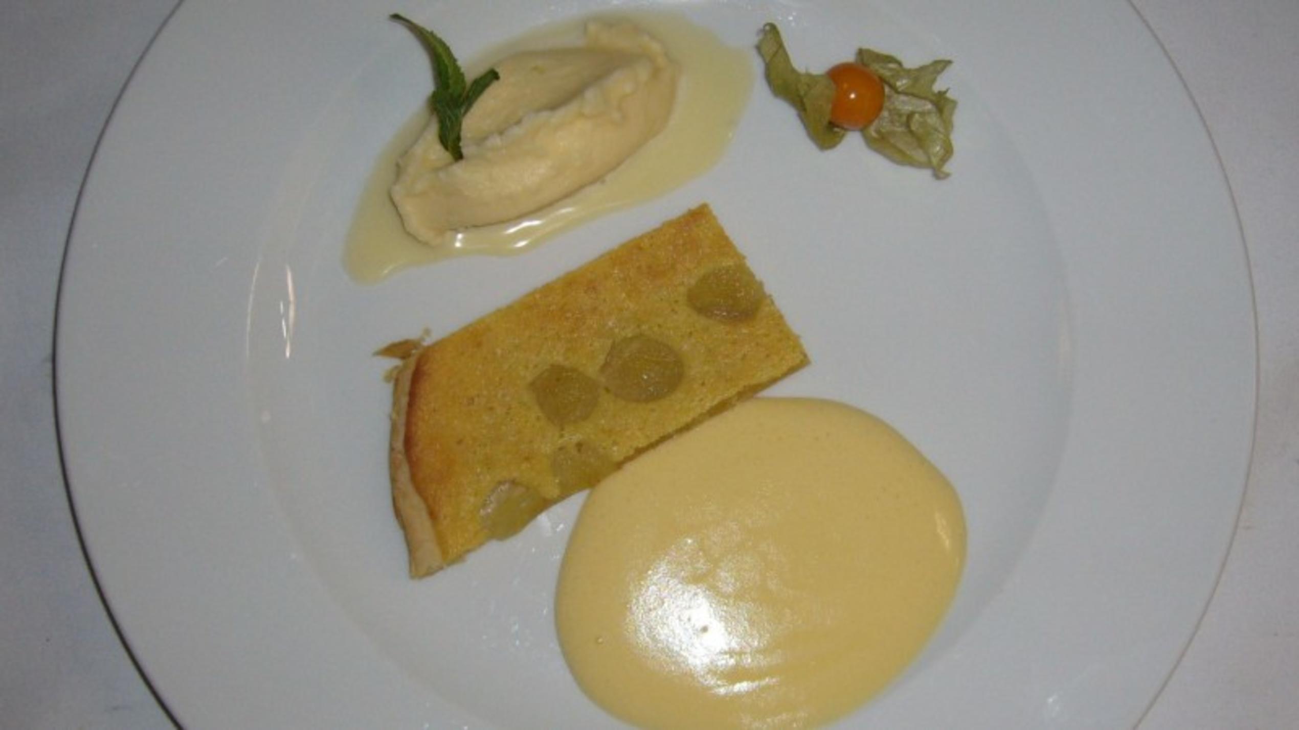 Unter Volldampf! am 27.04.2011, Dessert: Traubentarte an Weinschaumeis