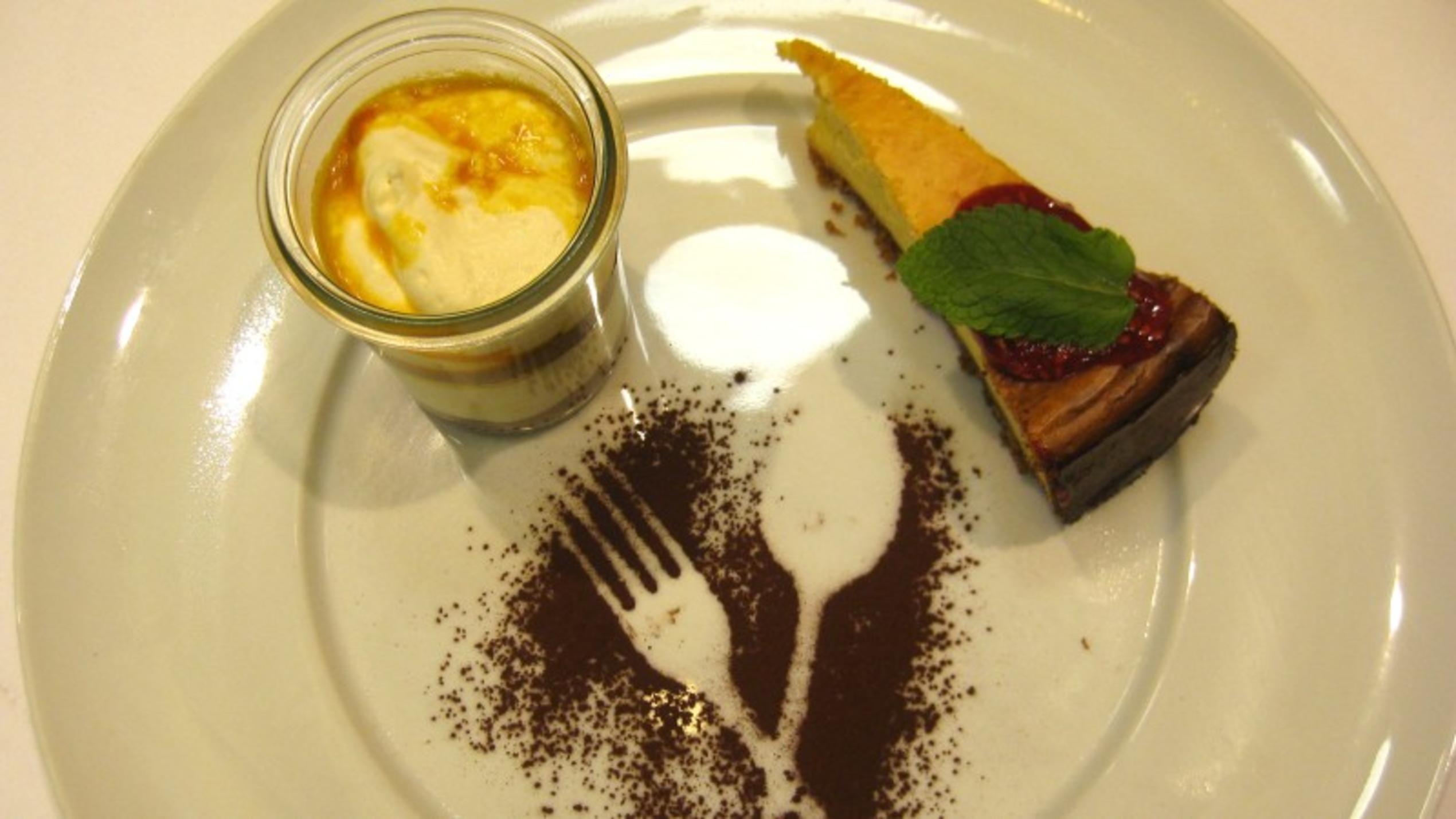 Unter Volldampf! am 04.05.2011, Dessert: Zebramousse an Sanddorncreme