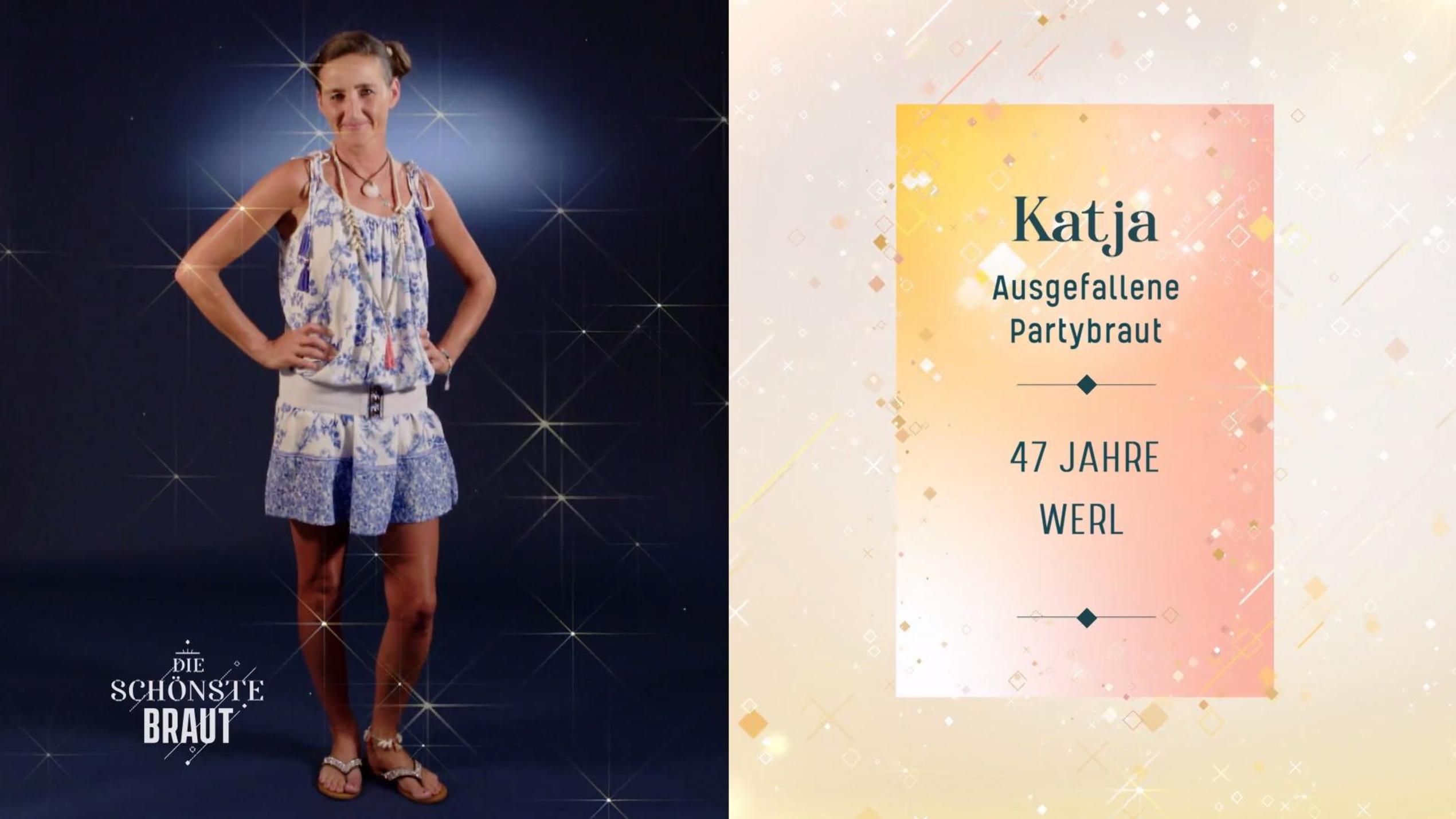 Die schönste Braut Katja möchte es als "Partybraut" auf ihrer Hochzeit
