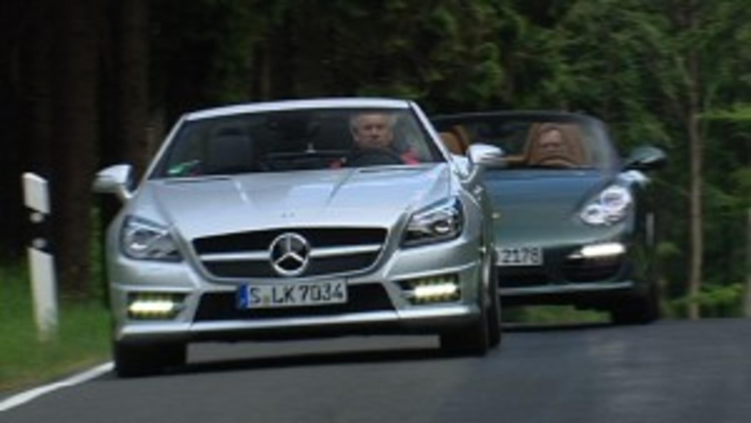 Mercedes SLK vs. Porsche Boxster