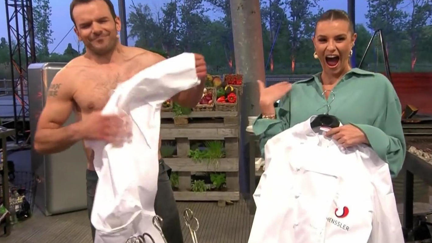 „Grill den Henssler“Sommerspecial Heiße Muskelspiele! Steffen zeigt