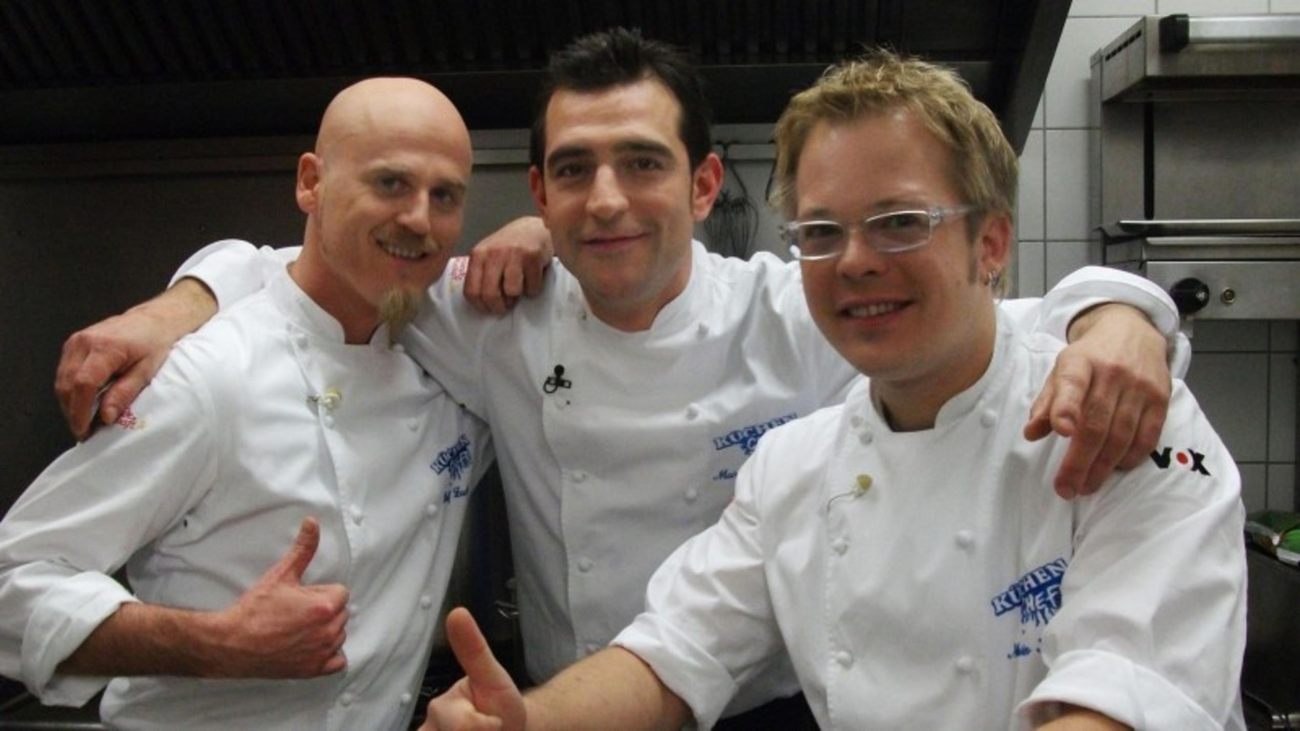 Die Starköche Ralf Zacherl, Martin Baudrexel und Mario Kotaska sind die Küchenchefs.