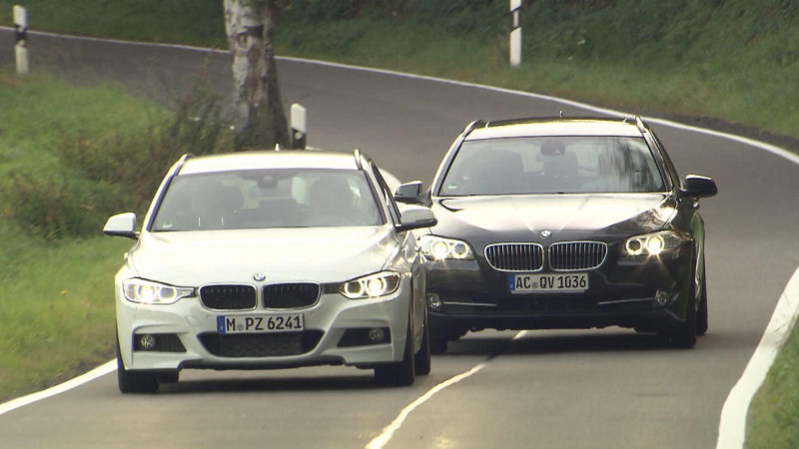 Im auto mobil-Vergleichstest: BMW 5er Touring vs. 3er Touring