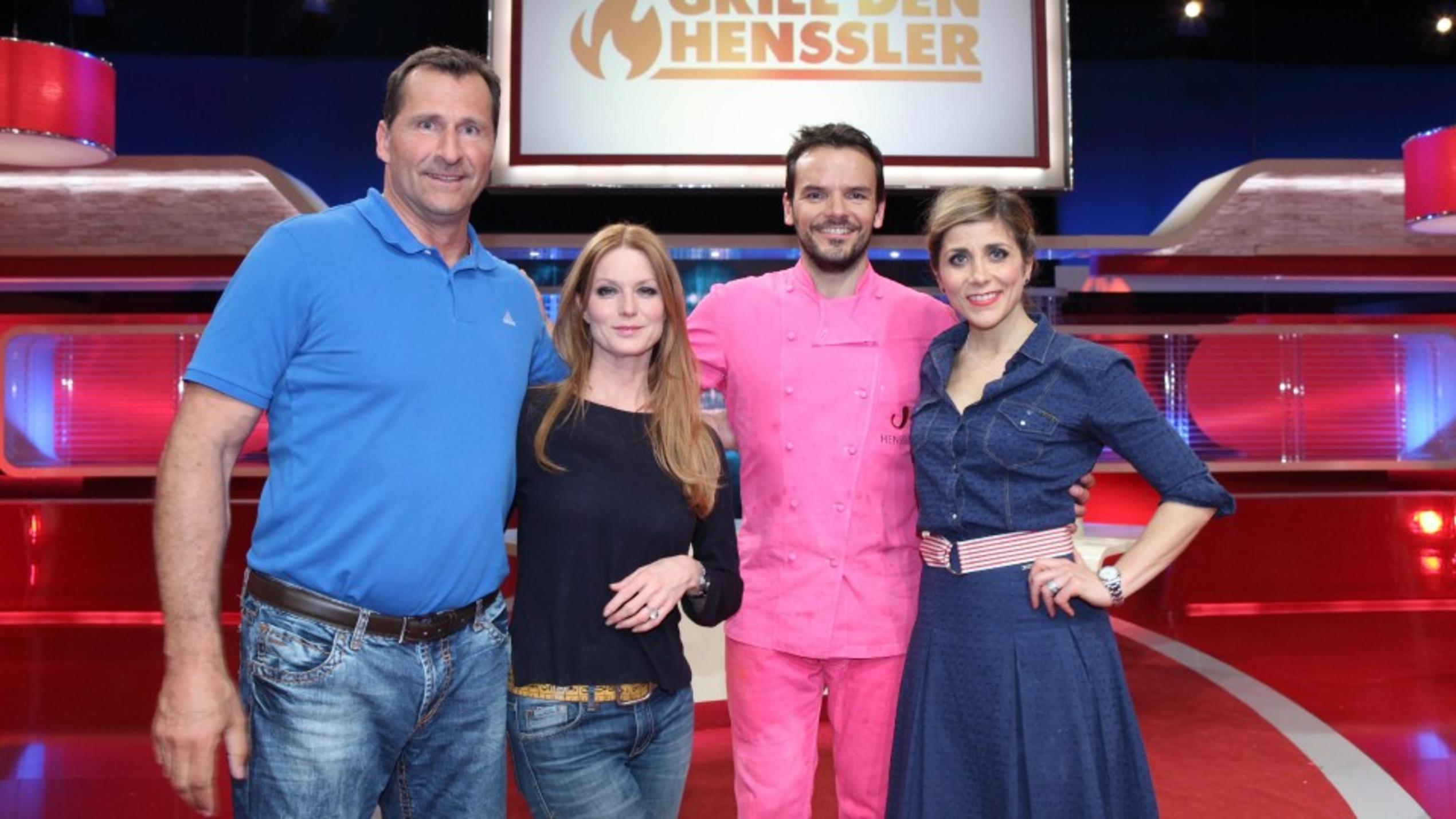 Grill den Henssler: Steffen Henssler löst seine Wette ein und kommt in pinkfarbenen Klamotten