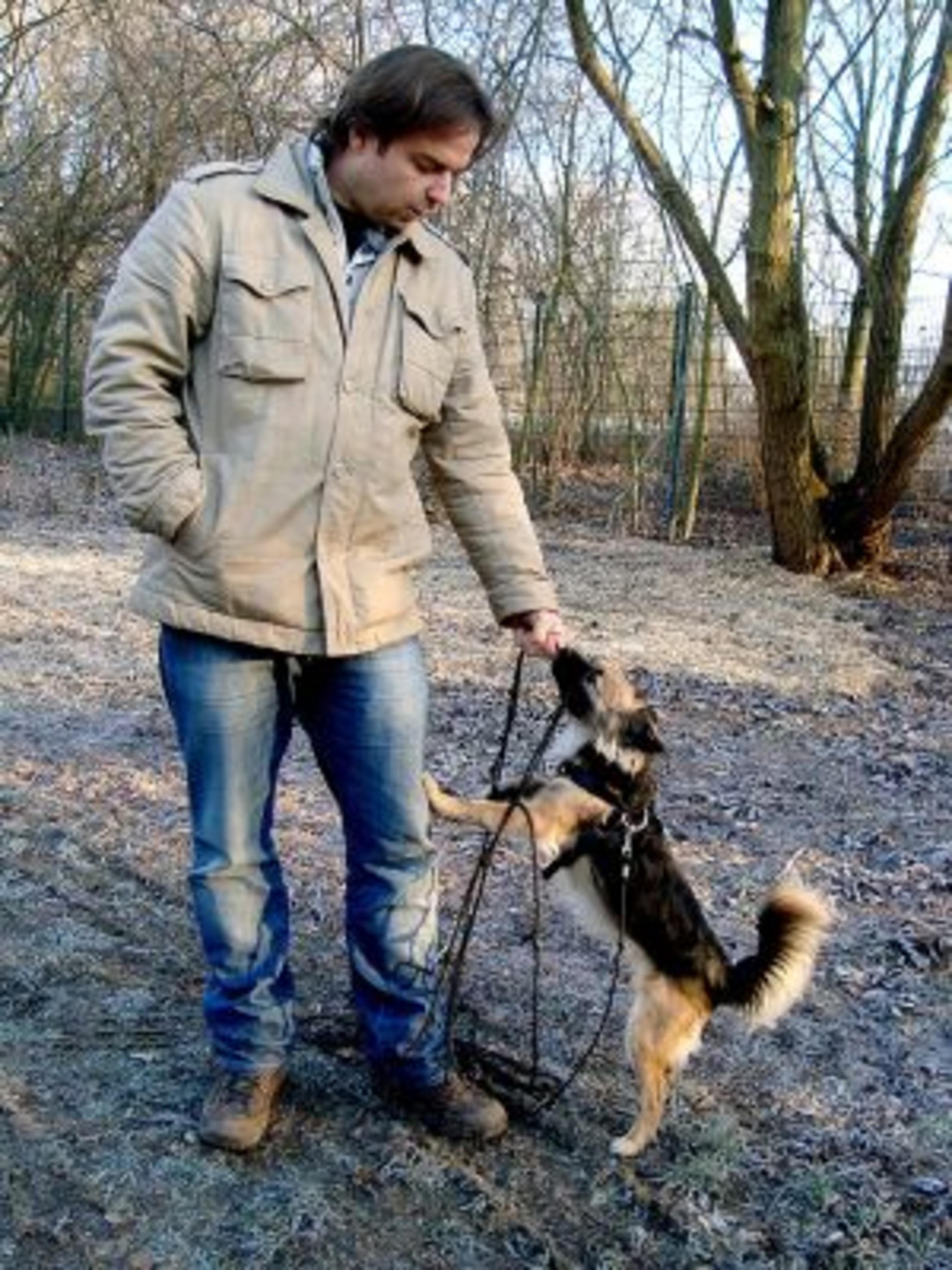 Hundeprofi Martin Rütter mit Rüde Stuart
