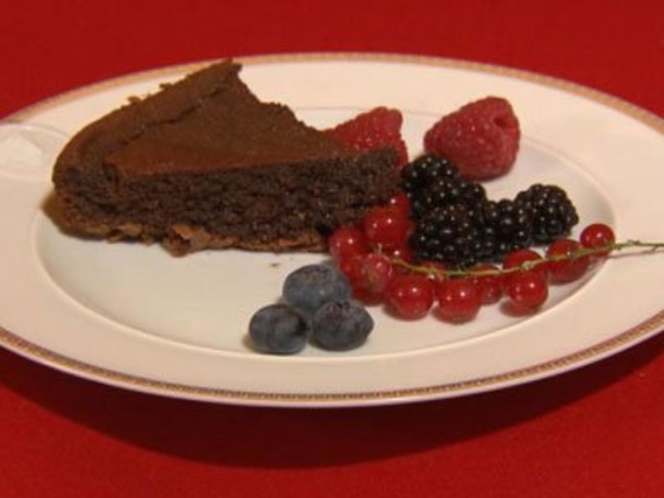 Lauwarme Schokoladen-Tarte