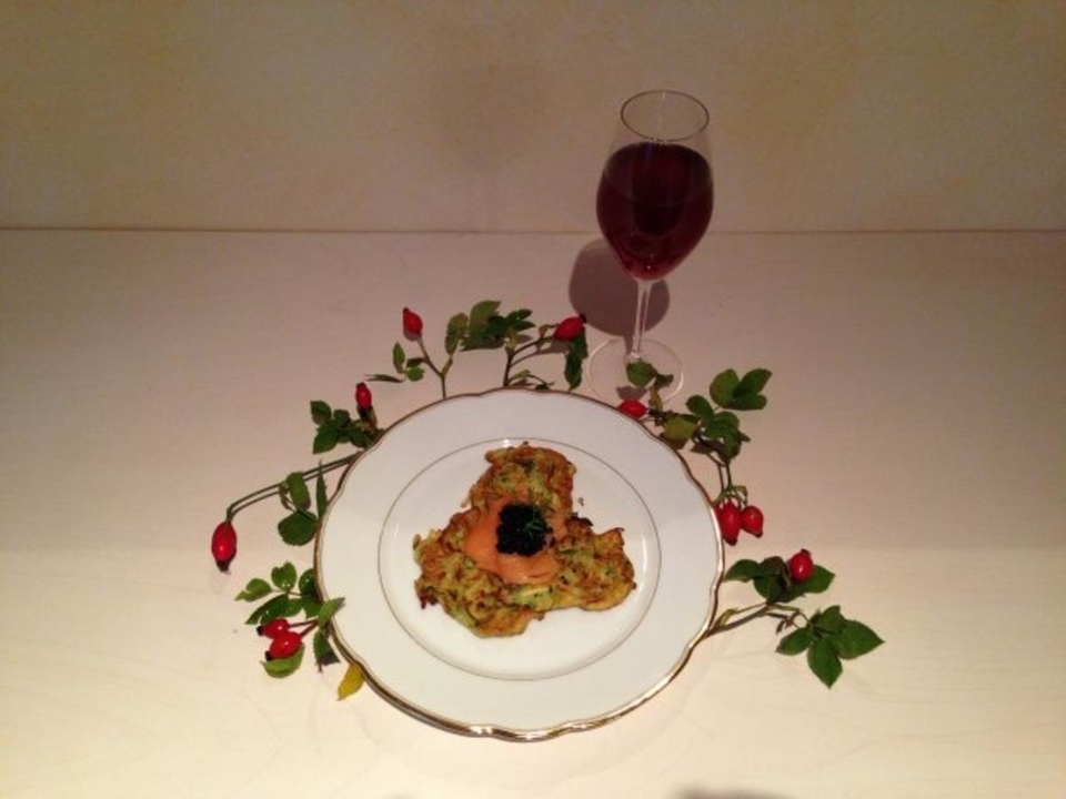 Zucchini mit Lachs & Kaviar