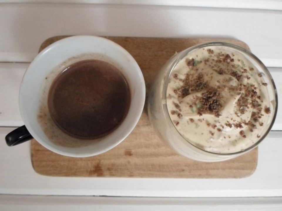 Pfefferminz und Karamell Creme