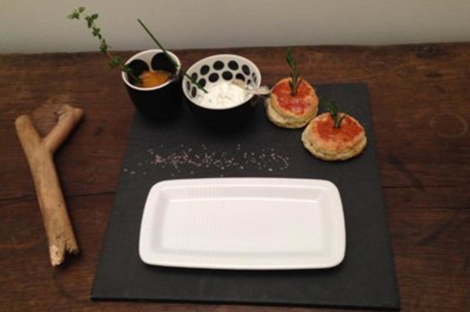 Kumquat-Chutney, Rosmarin-Scones und Ziegenfrischquark