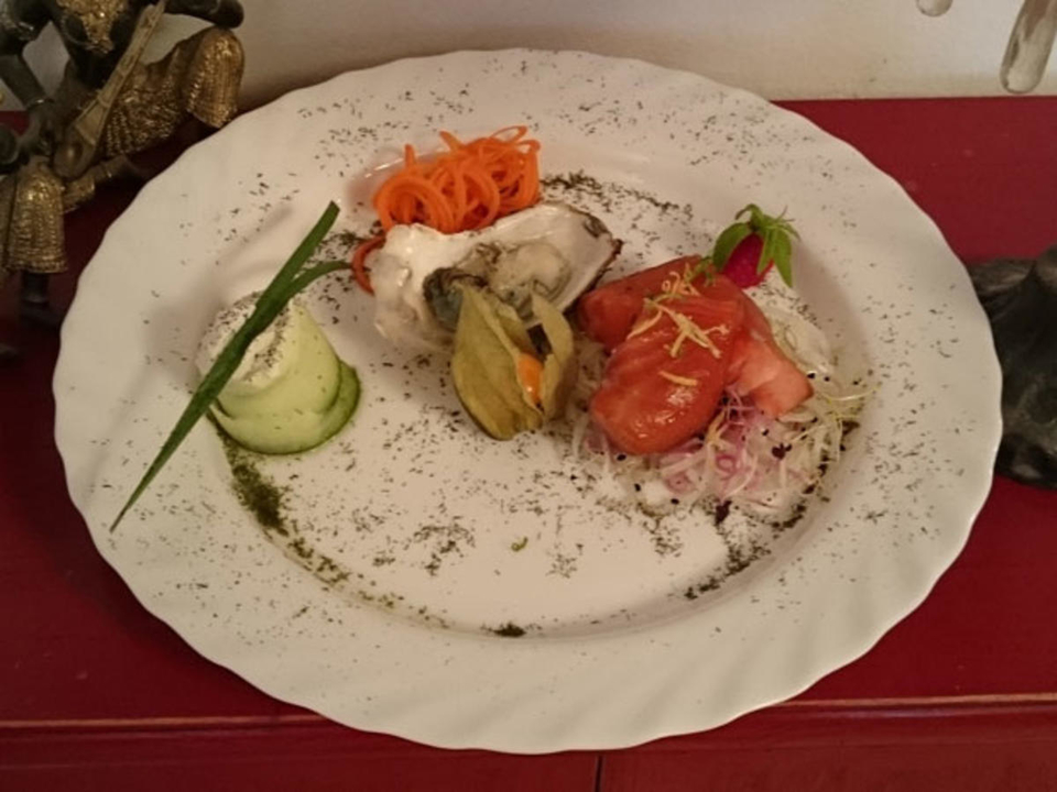 Geräucherter Wildlachs mit Wasabi Espuma