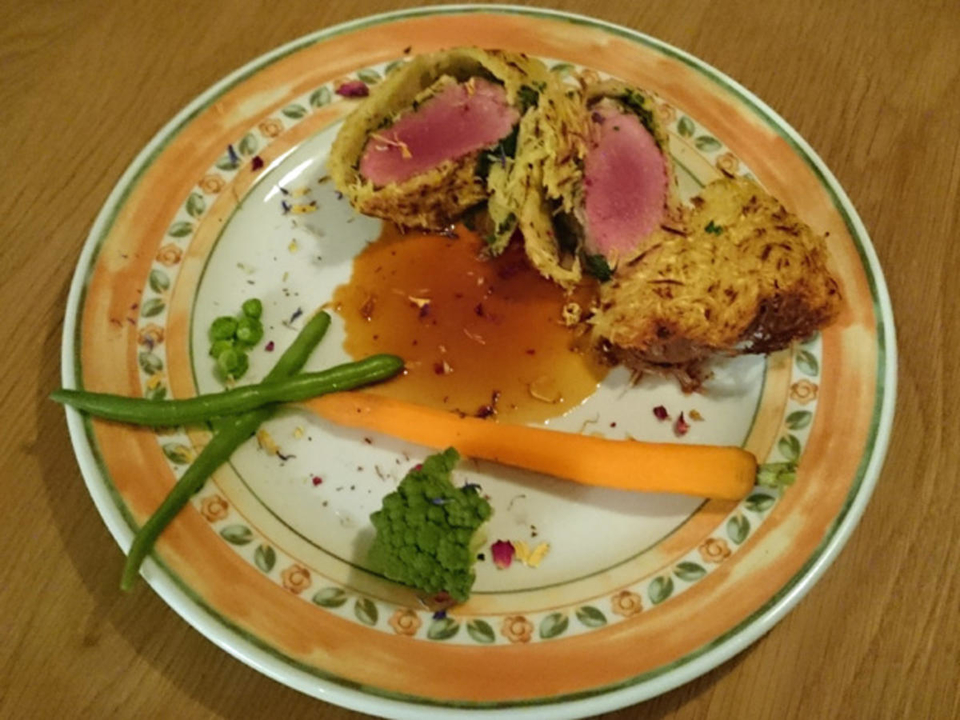 Lammrücken im Kartoffelmantel