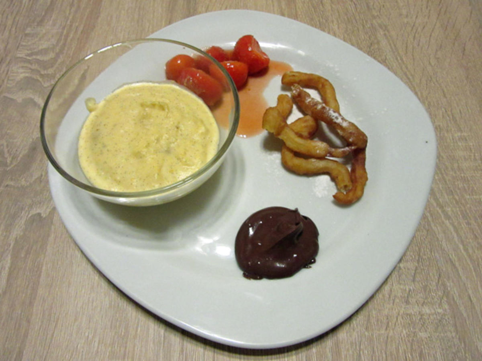 Natillas con Fresa & Churros