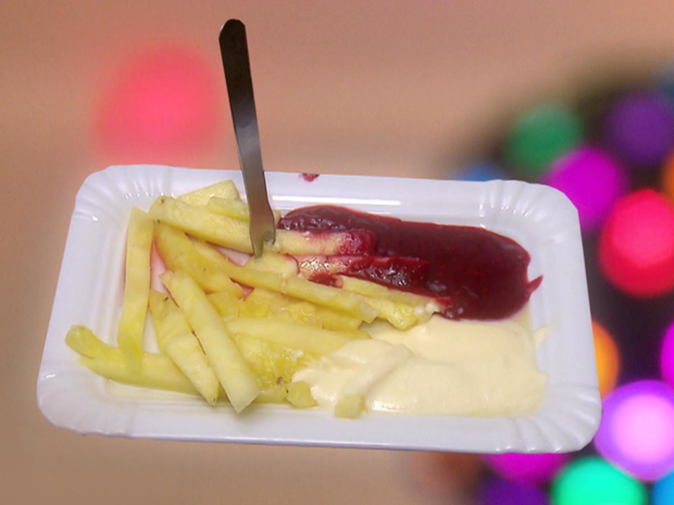 Süße Pommes Schranke