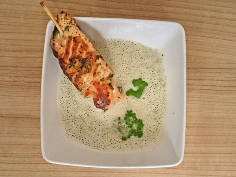 Lachs- Hummercremesuppe