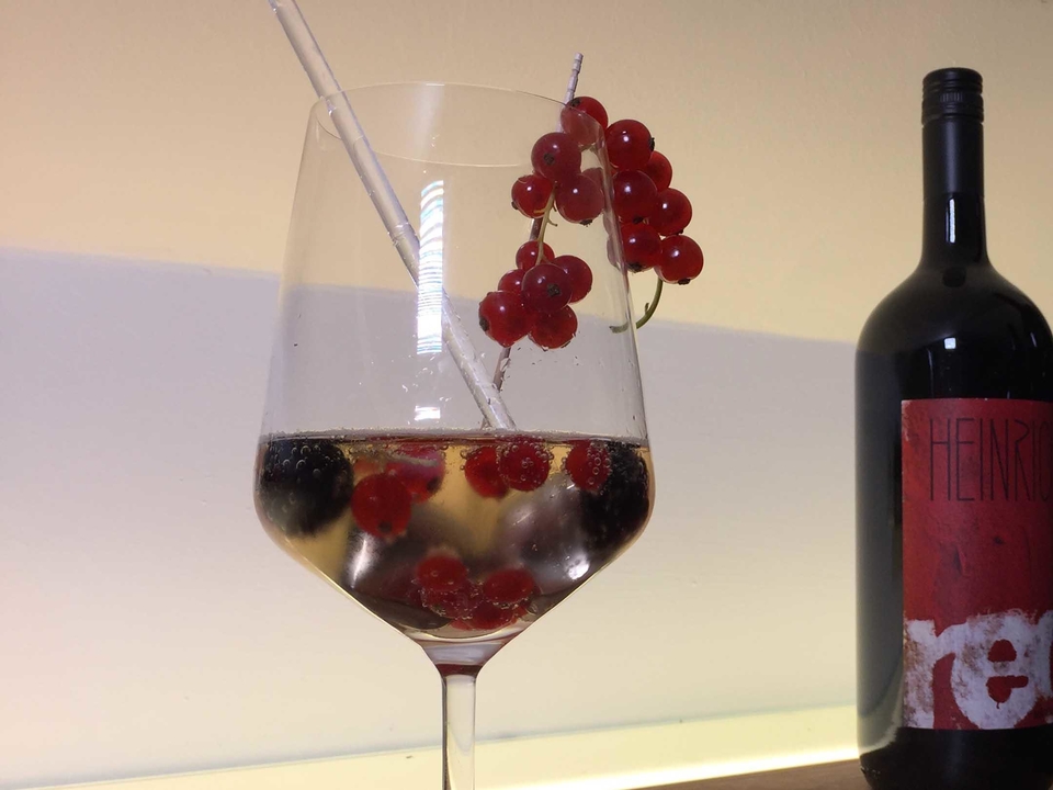 Alpenchampagner auf Eis