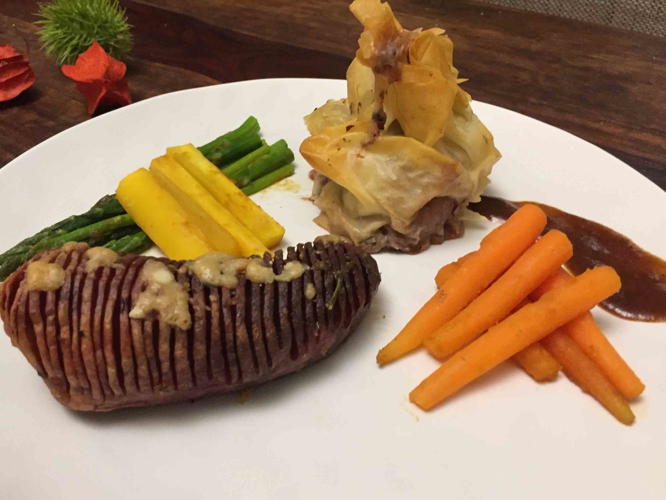 Filet à la Wellington im Yufkateignest