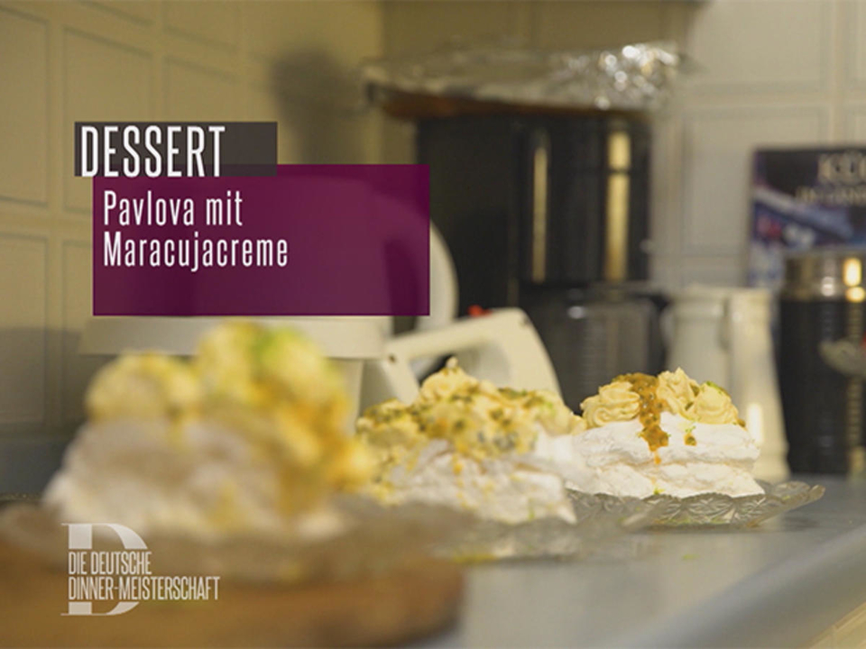 Passionsfrucht-Pavlova