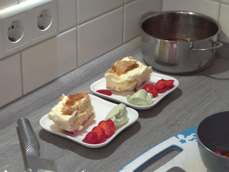 Frankfurter Cremeschnitte mit Salzschaumkaramell